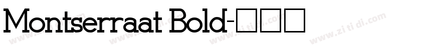 Montserraat Bold字体转换